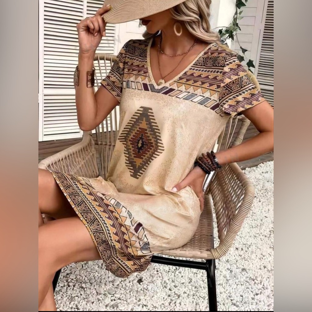 Geo TShirt Dress